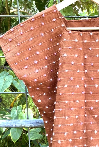 画像2: 手織り生地のウィピルトップス　 (2)