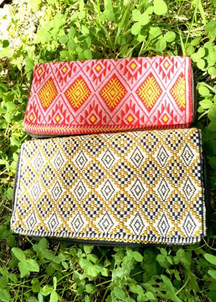 画像3: チアパスの手織生地長財布 (3)