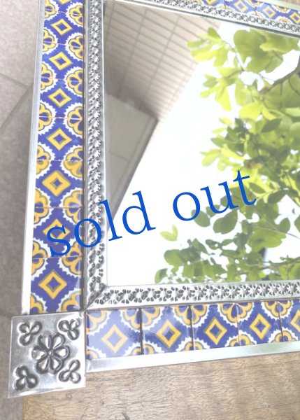 画像3: タラベラ焼タイルの鏡 (3)