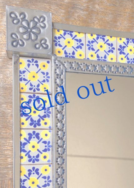 画像3: タラベラ焼タイルの鏡 (3)