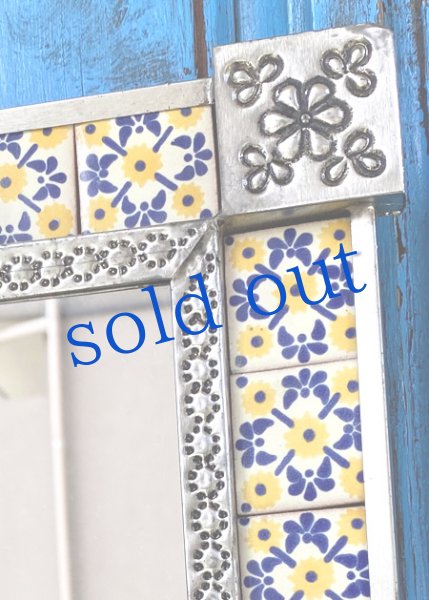 画像4: タラベラ焼タイルの鏡 (4)