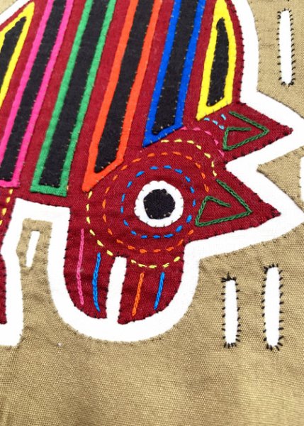 画像3: モラ刺繍クロス[約18cm×18cm] (3)