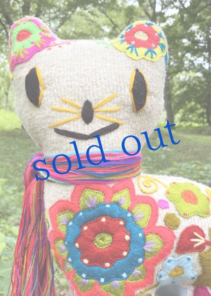 画像2: 手つむぎ・手織りウールのぬいぐるみ・アニマリート (2)