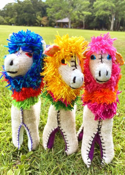 画像1: メキシコの手紬羊毛アニマリートぬいぐるみ