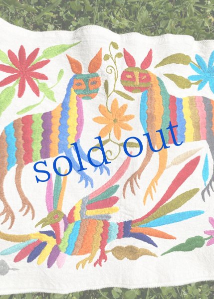 画像1: オトミの刺繍布Mサイズ　 (1)