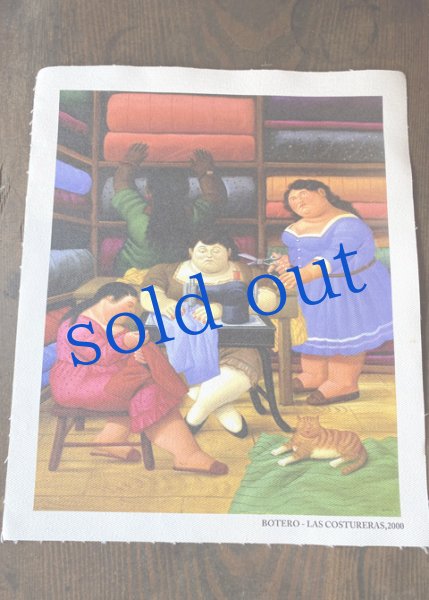 画像1: フェルナンドボテロ　キャンバス生地 (1)