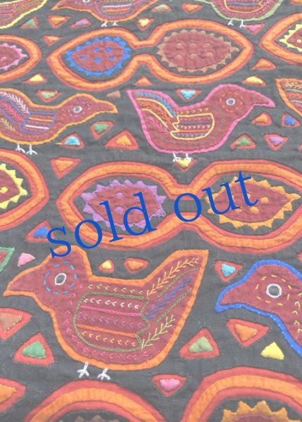 画像2: モラ刺繍クロス[約40cm×32cm] (2)