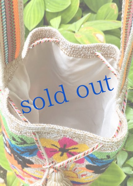 画像4: コロンビアの先住民WAYUU族の手編みバッグ  (4)