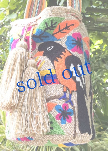 画像2: コロンビアの先住民WAYUU族の手編みバッグ  (2)