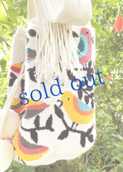 画像3: WAYUU族のパンチング刺繍バッグ (3)