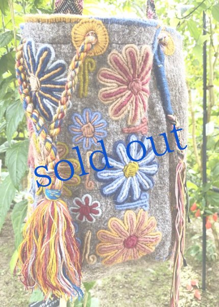 画像2: チャムラの刺繍バケツショルダーバッグ (2)