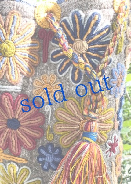 画像3: チャムラの刺繍バケツショルダーバッグ (3)