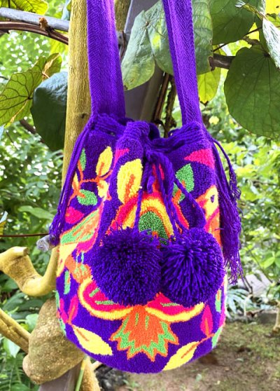 画像1: コロンビアの先住民WAYUU族の手編みバッグ