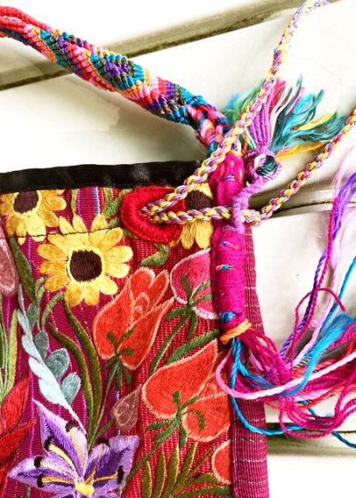 画像3: グアテマラ刺繍のチアパスバケツバッグ 　