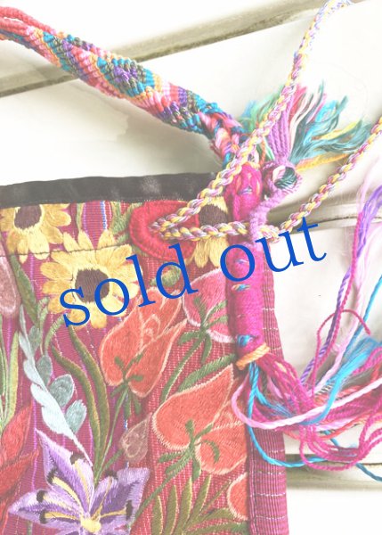 画像5: グアテマラ刺繍のチアパスバケツバッグ 　 (5)