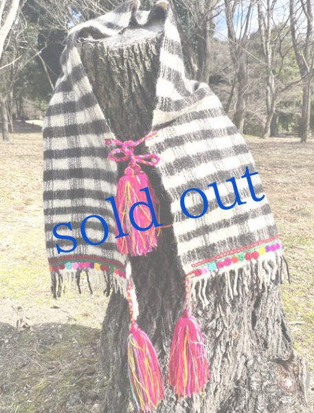 画像2: チャムラの刺繍ショール  (2)