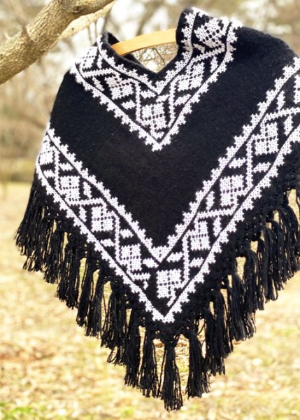 画像2: プエブラ州のポンチョ　 (2)