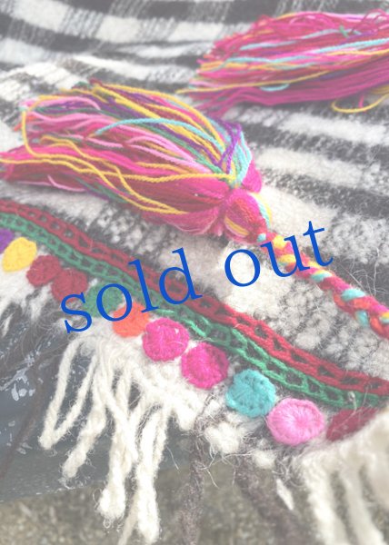 画像4: チャムラの刺繍ショール  (4)