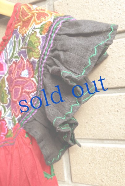 画像3: メキシコ刺繍のワンピース　 (3)