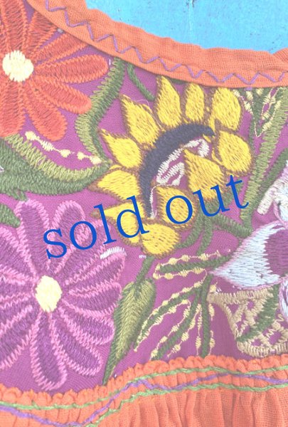 画像5: メキシコ刺繍のワンピース　 (5)