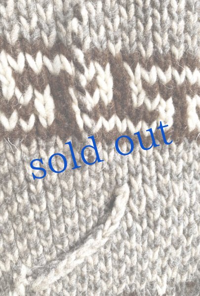 画像4: メキシコ手紬毛糸のフードニット (4)