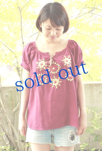 画像2: メキシコ刺繍トップス「チアパス」 (2)