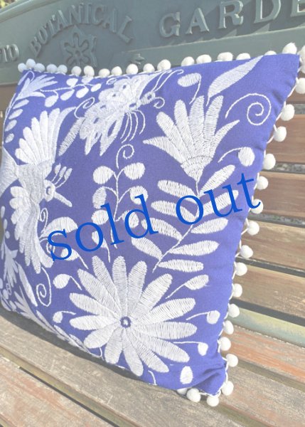 画像2: オトミの刺繍クッションカバー　 (2)