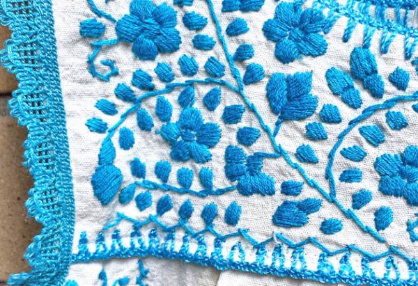 画像5: メキシコ刺繍のノースリーブワンピース (5)