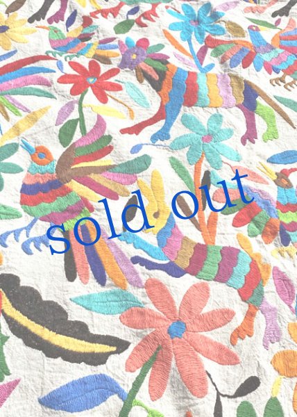 画像3: オトミの刺繍特大布マルチカバー (3)