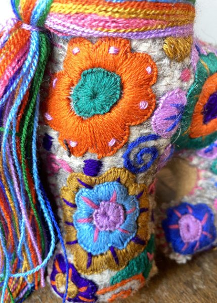 画像4: 手つむぎ・手織りウールのぬいぐるみ・アニマリート　 (4)