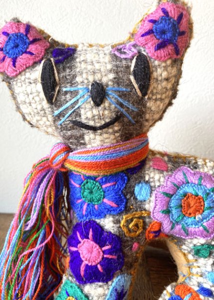 画像3: 手つむぎ・手織りウールのぬいぐるみ・アニマリート　 (3)