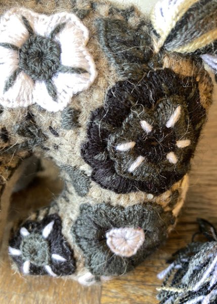 画像4: 手つむぎ・手織りウールのぬいぐるみ・アニマリート (4)