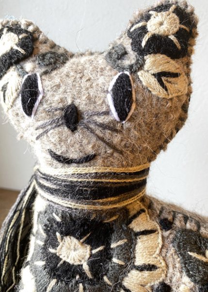 画像3: 手つむぎ・手織りウールのぬいぐるみ・アニマリート (3)
