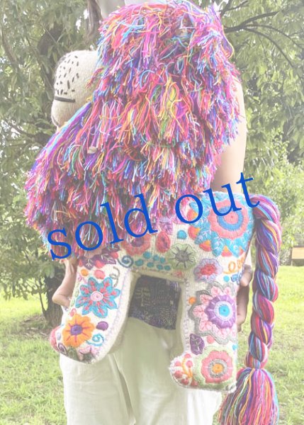 画像3: 手つむぎ・手織りウールのぬいぐるみ・アニマリート (3)