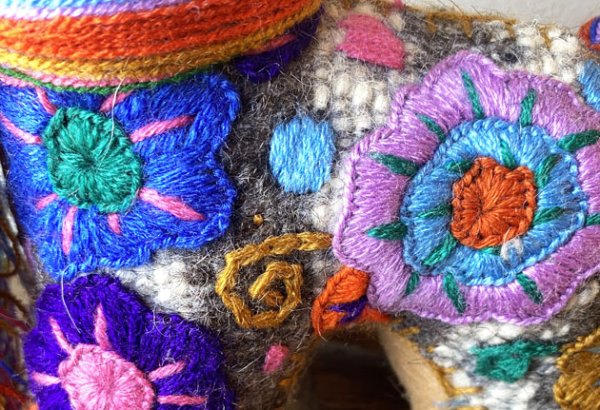 画像5: 手つむぎ・手織りウールのぬいぐるみ・アニマリート　 (5)