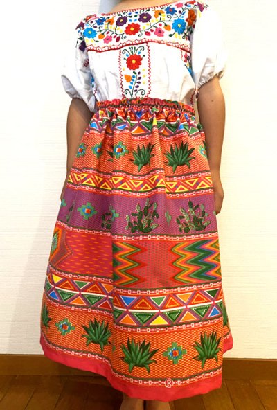 画像2: メキシコ民族衣装　舞踊スカート　