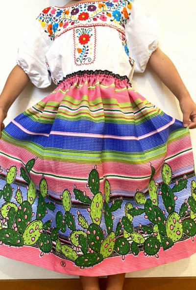 画像2: メキシコ民族衣装　舞踊スカート