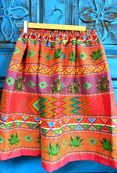 画像1: メキシコ民族衣装　舞踊スカート　