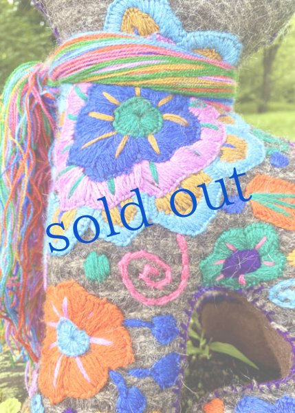 画像4: 手つむぎ・手織りウールのぬいぐるみ・アニマリート (4)