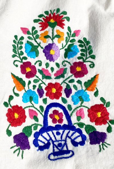 画像3: メキシコ刺繍のチュニックワンピース