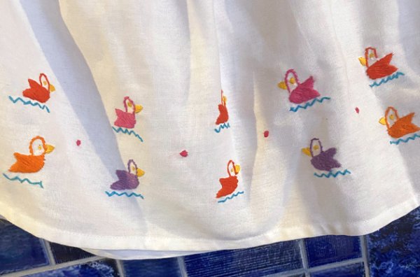 画像5: メキシコ刺繍のワンピース　 (5)