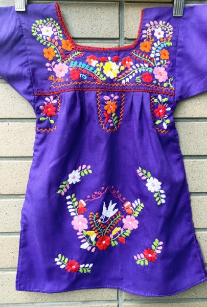 画像3: メキシコ刺繍のワンピース (3)