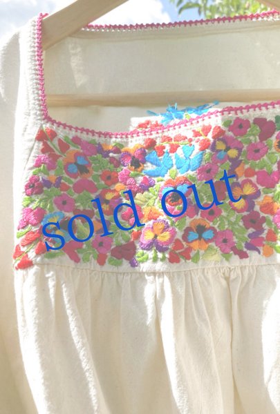 画像2: 「サンアントニーノ」長袖 刺繍ブラウス (2)