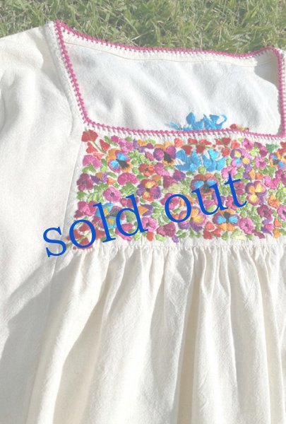 画像3: 「サンアントニーノ」長袖 刺繍ブラウス (3)