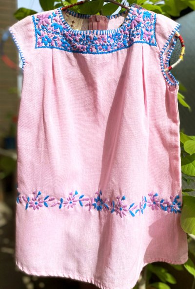 画像1: チアパス発ブランド刺繍のワンピース　