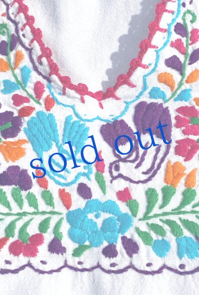 画像2: 小鳥オアハカ刺繍ウイピルトップス (2)