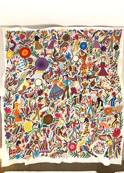 画像1: オトミの刺繍特大布最高傑作 (1)