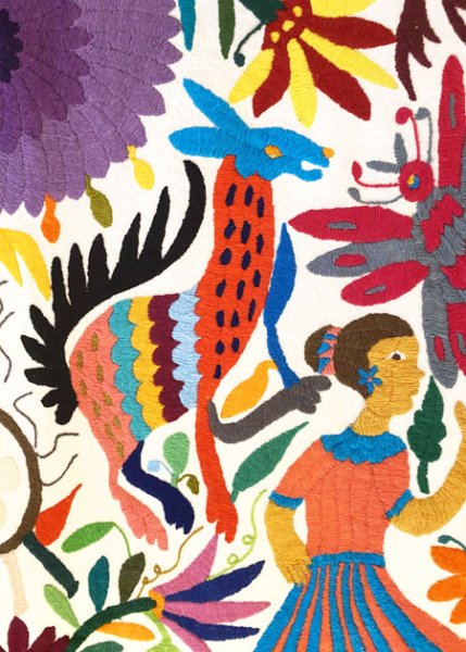 画像5: オトミの刺繍特大布最高傑作 (5)