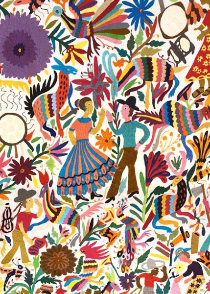 画像3: オトミの刺繍特大布最高傑作 (3)