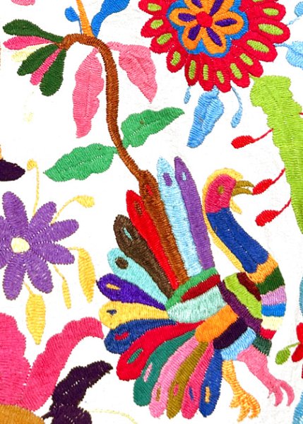 画像3: 1/4サイズ細かな刺繍　オトミの刺繍絵特大サイズ (3)